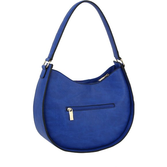 Ladies Luxury Indigo Blue Shoulder Bag and Wallet - Picture 3 of 5